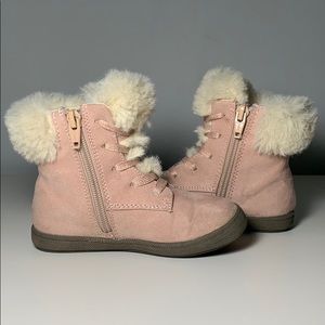 Pink kids winter boot